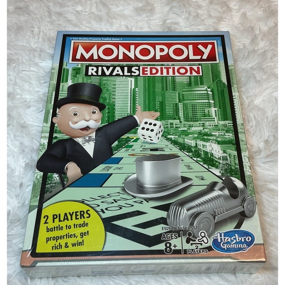 Monopoly RIVALS EDITION - 2 Player Game By Hasbro Gaming Brand New & Sealed